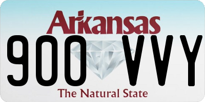 AR license plate 900VVY