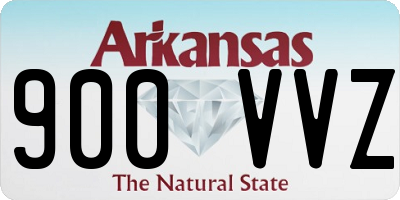 AR license plate 900VVZ