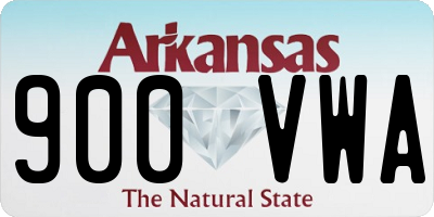 AR license plate 900VWA