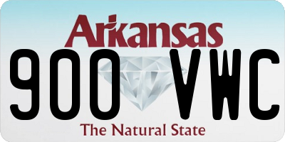 AR license plate 900VWC