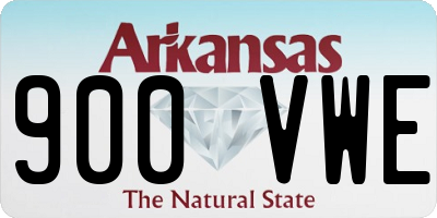 AR license plate 900VWE