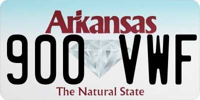 AR license plate 900VWF