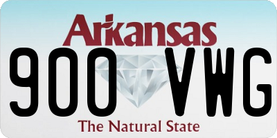 AR license plate 900VWG