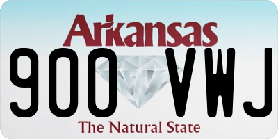 AR license plate 900VWJ
