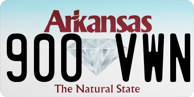 AR license plate 900VWN