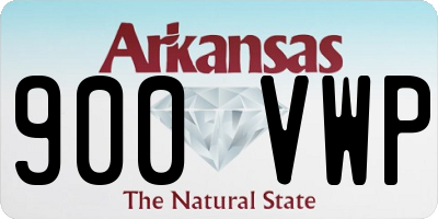 AR license plate 900VWP