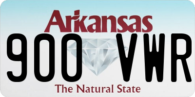 AR license plate 900VWR
