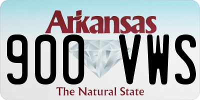 AR license plate 900VWS