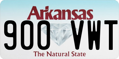 AR license plate 900VWT