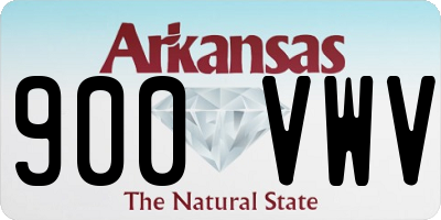AR license plate 900VWV