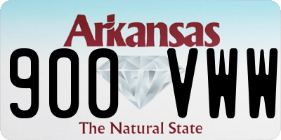 AR license plate 900VWW