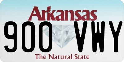 AR license plate 900VWY