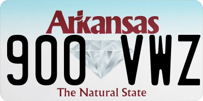 AR license plate 900VWZ