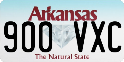 AR license plate 900VXC