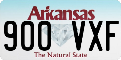 AR license plate 900VXF