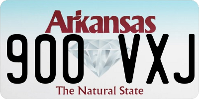 AR license plate 900VXJ