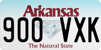 AR license plate 900VXK