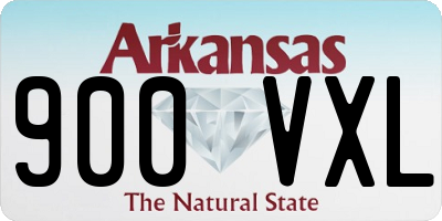 AR license plate 900VXL