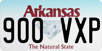 AR license plate 900VXP