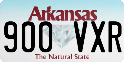 AR license plate 900VXR