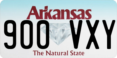 AR license plate 900VXY
