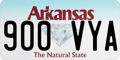 AR license plate 900VYA