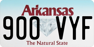 AR license plate 900VYF