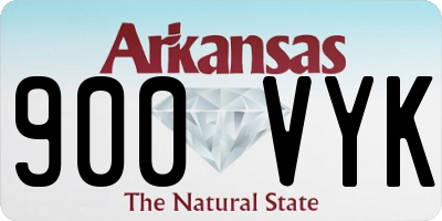 AR license plate 900VYK