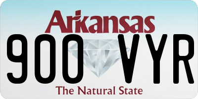 AR license plate 900VYR