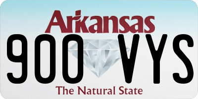 AR license plate 900VYS
