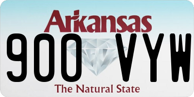 AR license plate 900VYW