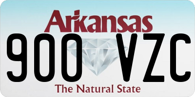 AR license plate 900VZC