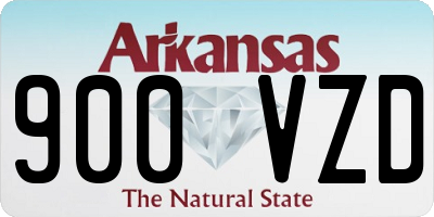 AR license plate 900VZD