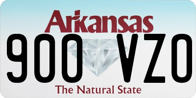 AR license plate 900VZO