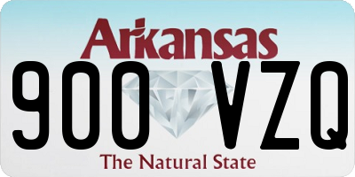 AR license plate 900VZQ