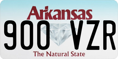 AR license plate 900VZR