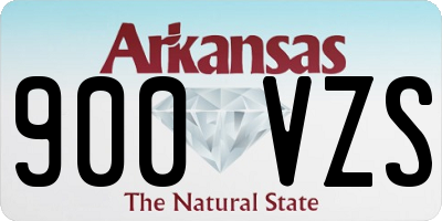 AR license plate 900VZS
