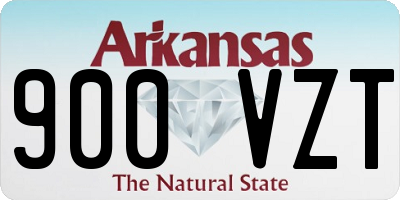 AR license plate 900VZT