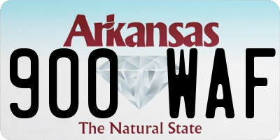 AR license plate 900WAF