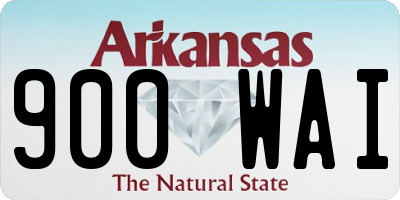 AR license plate 900WAI