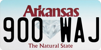 AR license plate 900WAJ