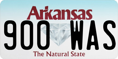 AR license plate 900WAS