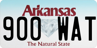 AR license plate 900WAT