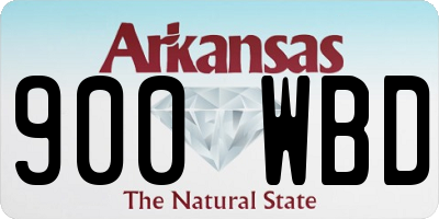 AR license plate 900WBD