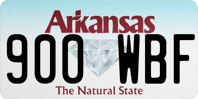 AR license plate 900WBF