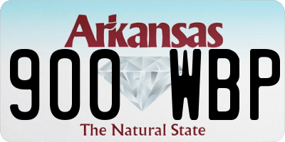 AR license plate 900WBP