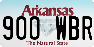 AR license plate 900WBR