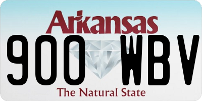 AR license plate 900WBV