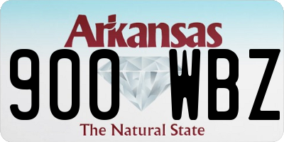 AR license plate 900WBZ