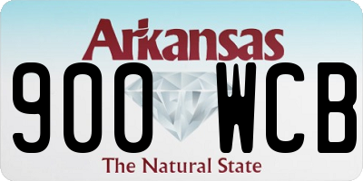 AR license plate 900WCB